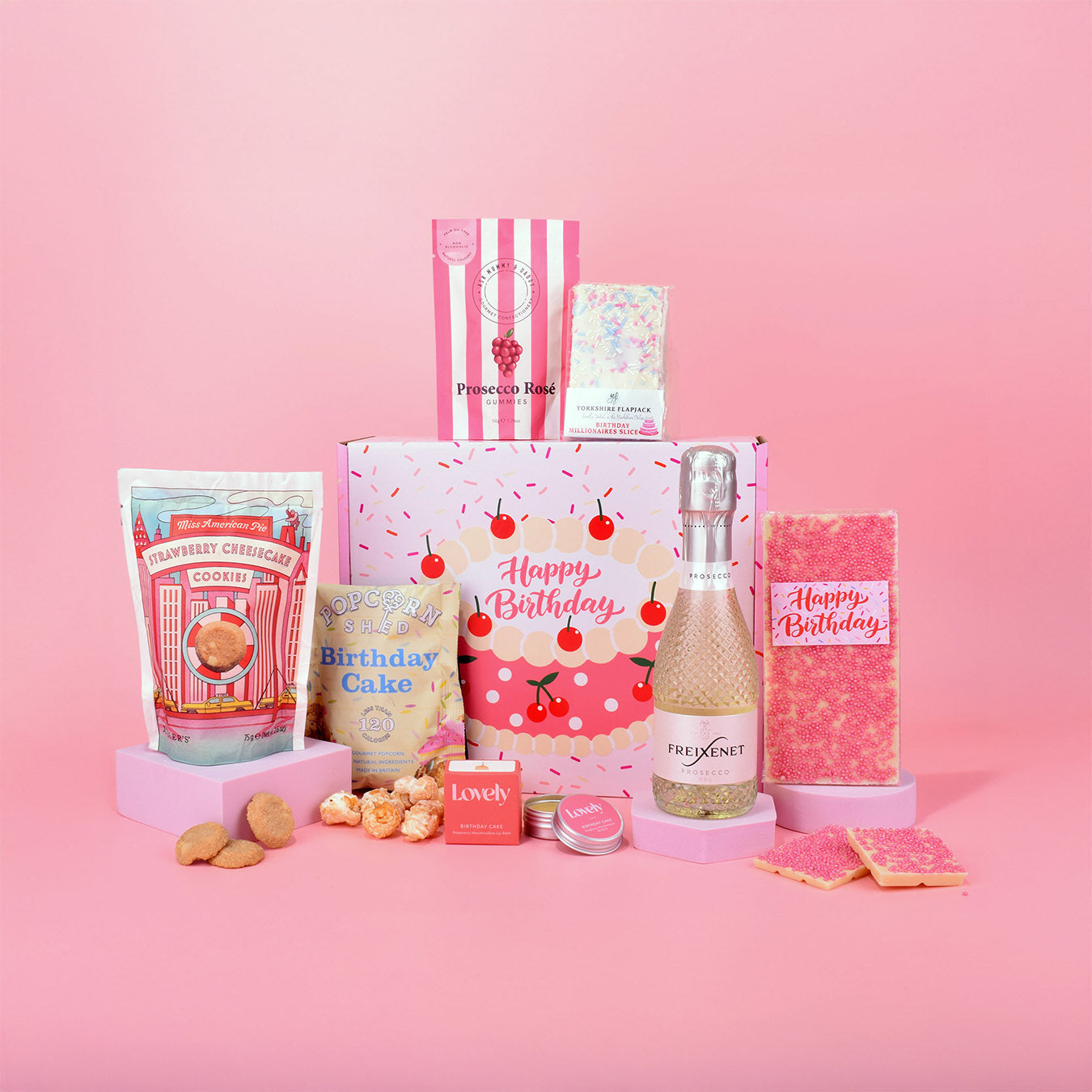 The Luxe Happy Birthday Prosecco Gift Set