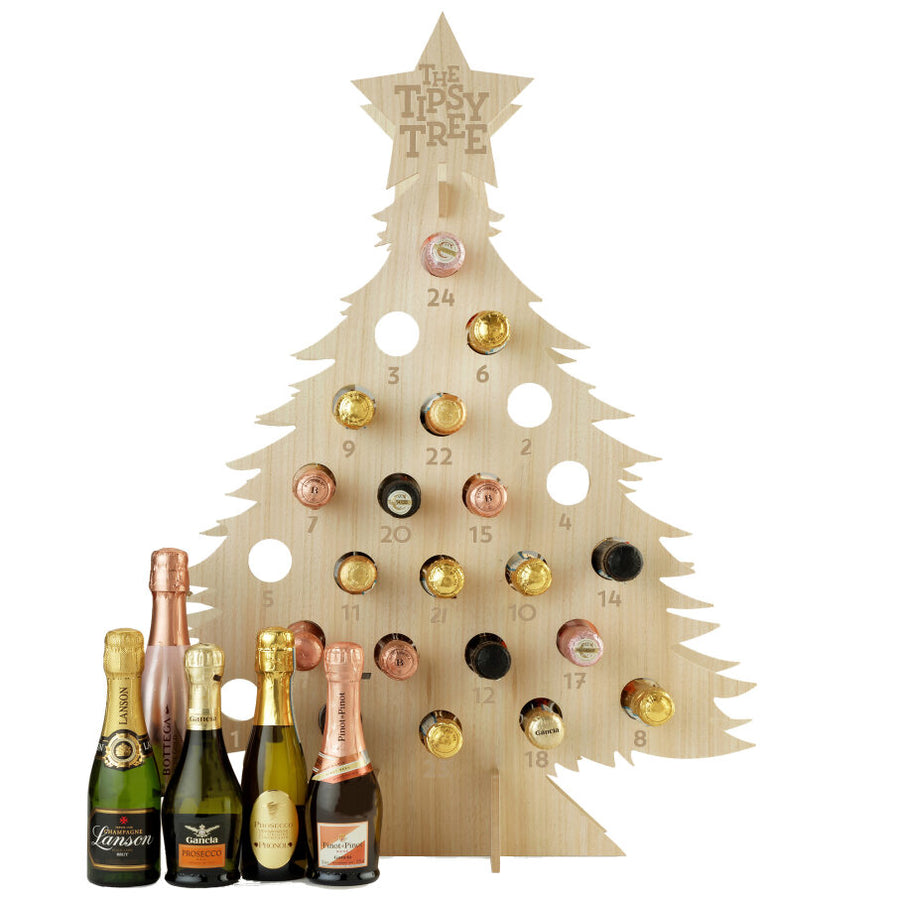 Tall Tipsy Tree Wooden Advent Calendar (Tree Only)