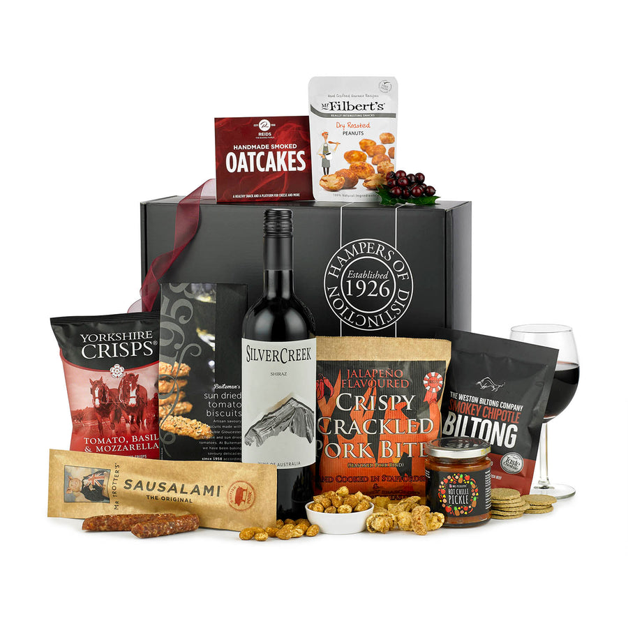 Red wine savoury corporate hamper gift